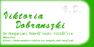 viktoria dobranszki business card